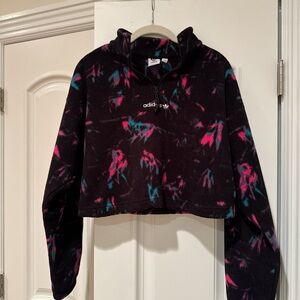 Adidas Fleece Jacket - Black, Pink and Blue